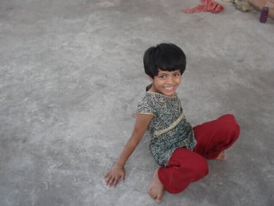 Durga as a young child