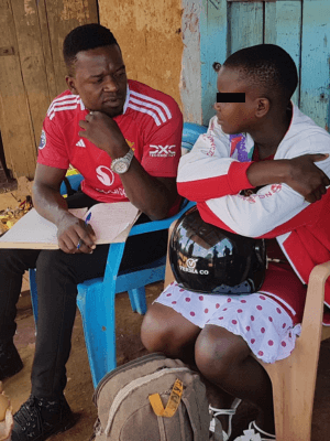 Grace, 17-year-old girl intercepted in Uganda