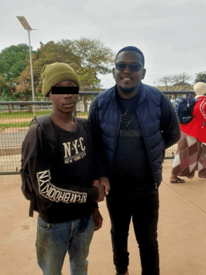Monitor in Zambia with James