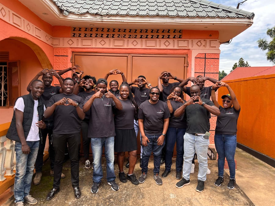 Peter with Uganda teams