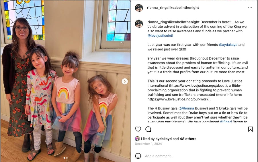 Rionna and girls from instagram post