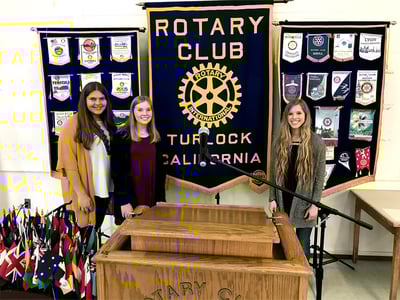 blomenkamp and friends sharing Prem-maa at rotary club