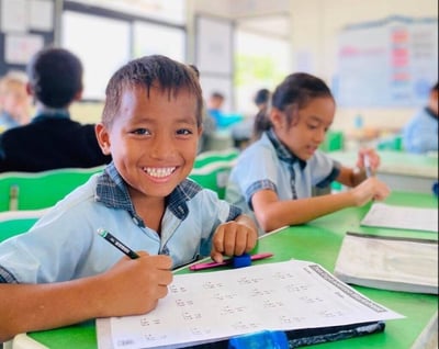 kid smiling at school-1-1