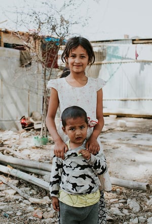 little girl and boy-2