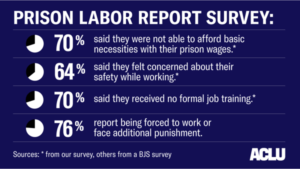 prison labor report survey