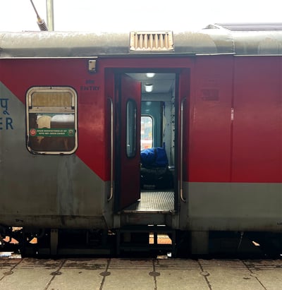 train with door open