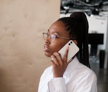 woman on phone