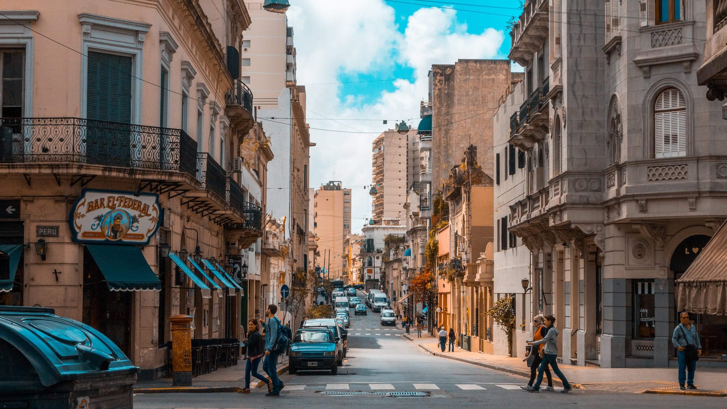 Buenos Aires street in Argentina